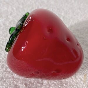 Vintage Art Glass Blown Glass Decorative Glass Strawberry